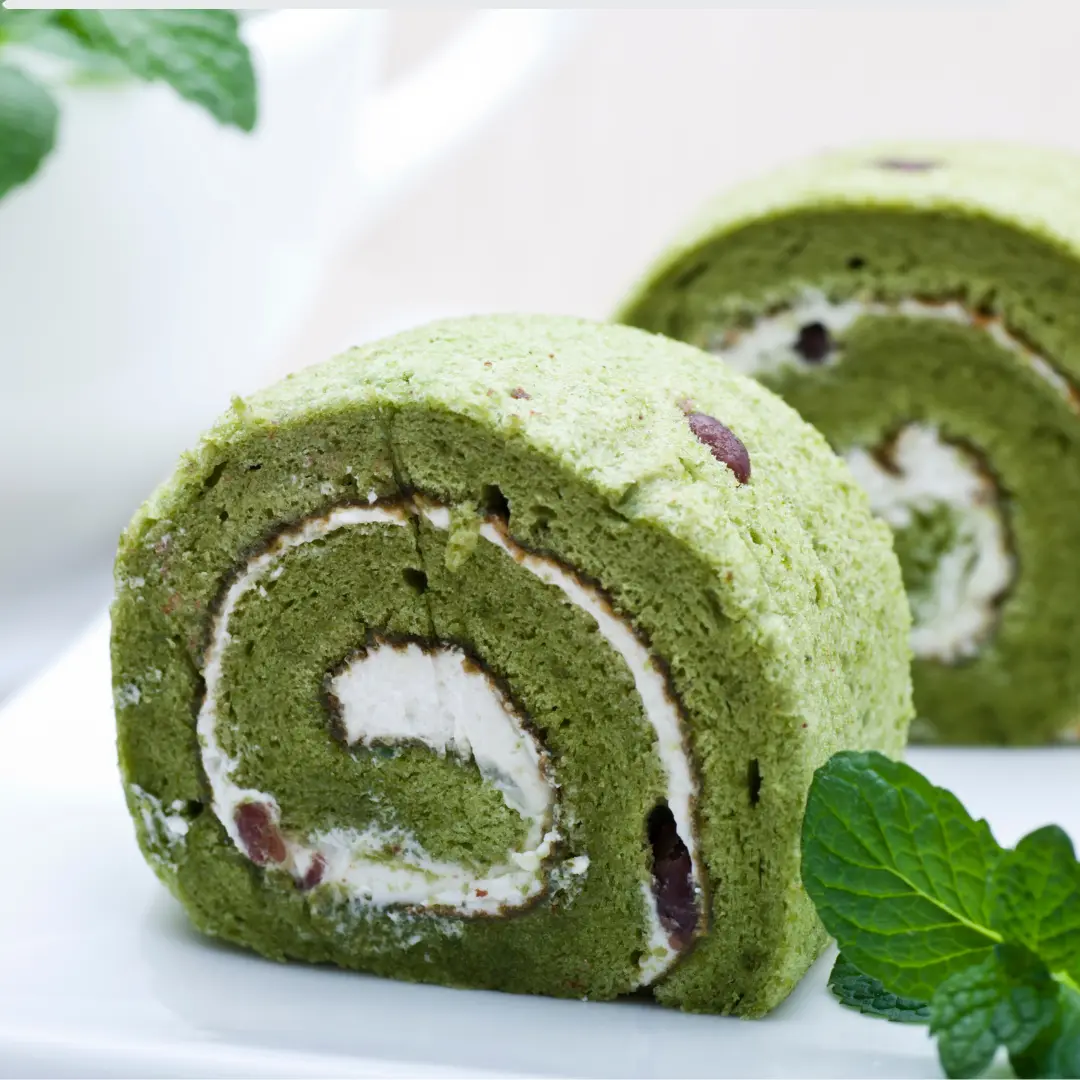 抹茶のロールケーキ